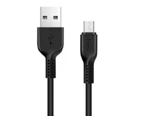 яяяКабель Hoco X20 microUSB - USB черный, 1м