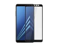 Защитное стекло Samsung A8 2018 Full черное