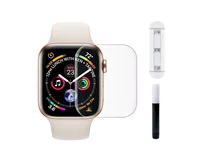 Защитное стекло Watch Series 4/5/6/SE/SE (2022), 44mm прозрачное, с клеем и UV лампой