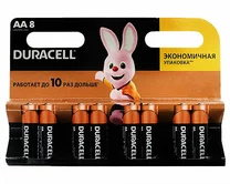 Батарейка AA Duracell LR06 8-BL (1упак)