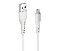 яяяКабель Borofone BX37 microUSB - USB белый, 1м