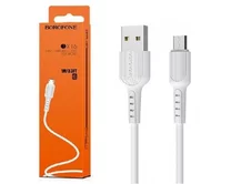 яяяКабель Borofone BX16 microUSB - USB белый, 1м