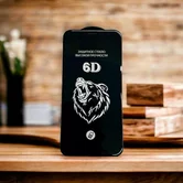 Защитное стекло iPhone 12 mini 6D (тех упак) черное