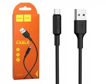 яяяКабель Hoco X25 microUSB - USB черный, 1м