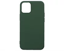 Чехол iPhone 12 Mini Microfiber (темно-зеленый)