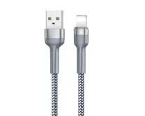 яяяКабель Remax RC-124i Lightning - USB серебро, 1м