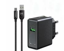 СЗУ-1USB McDodo CH-5800 22.5W VOOC + кабель Type-C черный