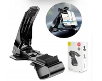 Авт. держатель Baseus Mouth Car Mount черный (зажим)