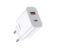 СЗУ-1USB + 1USB-C Remax RP-U68, 20W PD+QC, белый