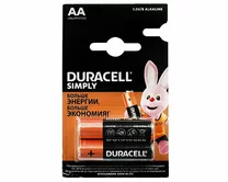 Батарейка AA Duracell LR06 20-BL отрывные (2шт)