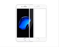 Защитное стекло iPhone 7/8 Plus (тех упак) белое