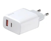 СЗУ-1USB + 1USB-C Axxa PD 3.0, QC 3.0, 20W, белый