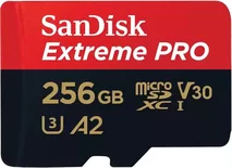 Карта памяти MicroSDXC SanDisk Extreme Pro 200/140MB/s (256GB cl10 + SD)