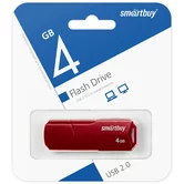 USB Flash SmartBuy CLUE 4GB (бордовый)