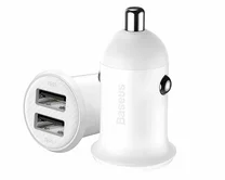 АЗУ-2USB Baseus Grain Pro 4.8A, белый