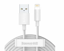 Кабель Baseus Simple Wisdom For Lightning - USB белый, 1,5м, 2шт