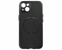 Чехол iPhone 13 Leather Magnetic (черный)