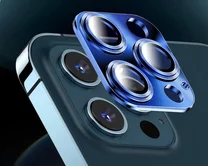 Защ. накладка на камеру iPhone 11/12 mini 3D синяя