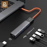 Type-C HUB Xiaomi Miwu 5-in-1 docking station USB3.0*4+HDMI черный (MWCMA02)