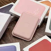 Держатель для карт Leather Wallet MagSafe hi-copy (#14 chalk pink)