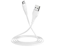 Кабель Borofone BX18 microUSB - USB белый, 3м