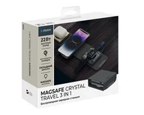 Зарядная станция 3в1 Deppa MagSafe Fold Travel QI складная, черная