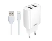 СЗУ-2USB Remax RP-U35 + кабель USB-Lightning, 2.1A, белый