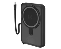 Внешний АКБ 10000 mAh Deppa NRG MagSafe QI15W+кабель Type-C, черный