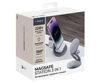 Зарядная станция 3в1 Deppa беспроводная MagSafe Rotation QI складная, графит