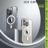 Чехол iPhone 16 Pro Max KUVETE Ice Crystal MagSafe (прозрачный)