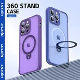 Чехол iPhone 15 Pro Max Njoyny Stand MagSafe (красный)