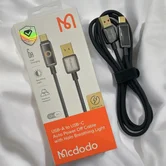 Кабель McDodo CA-6650 Type-C - USB, Auto Power Off, черный, 6A, 1,2м