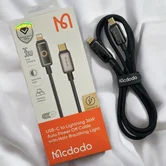 Кабель McDodo CA-6670 Type C - Lightning 36W, Auto Power Off,  черный, 1,2м