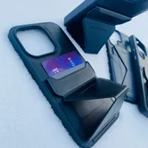 Чехол iPhone 16 Pro KEEPHONE Leyca (синий)