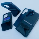 Чехол iPhone 16 Pro KEEPHONE Leyca (синий)