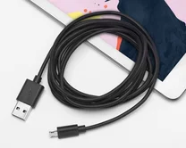 Кабель Deppa microUSB - USB черный, 1,2м